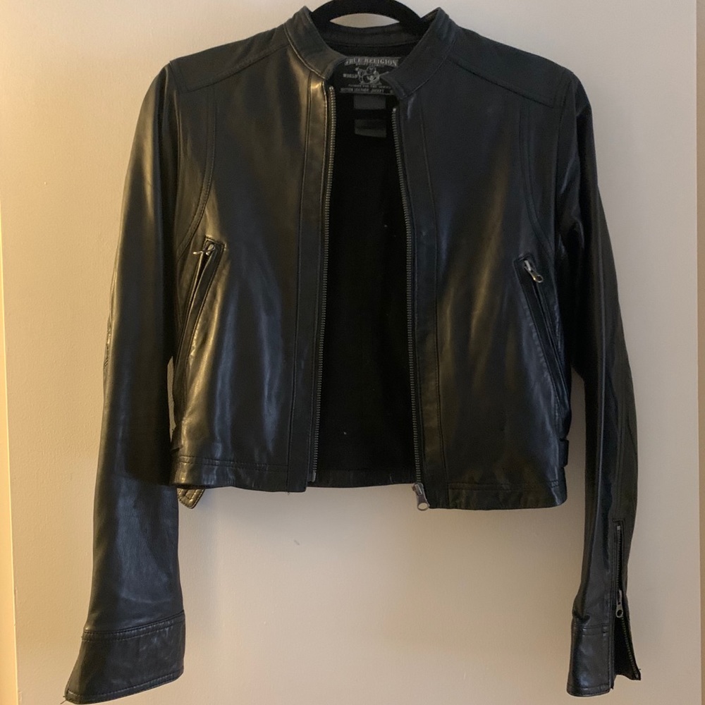 True Religion 100% Leather Jacket